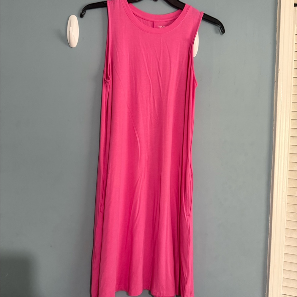 Time and Tru Vibrant Pink Maxi Dress